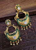 Green Golden Earings