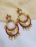 Ruby Golden Earings