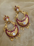 Ruby Golden Earings