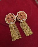 Orange Stone Earings