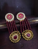 Ruby Golden Earings