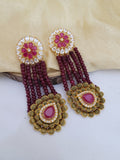 Ruby Golden Earings