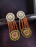 Orange Colour Earings