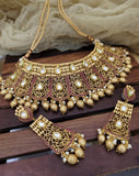 Ruby Stone Kundan Necklace