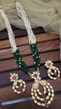 Kundan Green Long Set