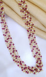 Ruby Mala Beads 22INCHE