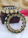 Green Meenakari Bangle