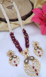 Kundan Ruby Long Set