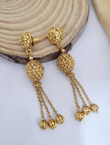 Netted Desion Golden Moti Mala