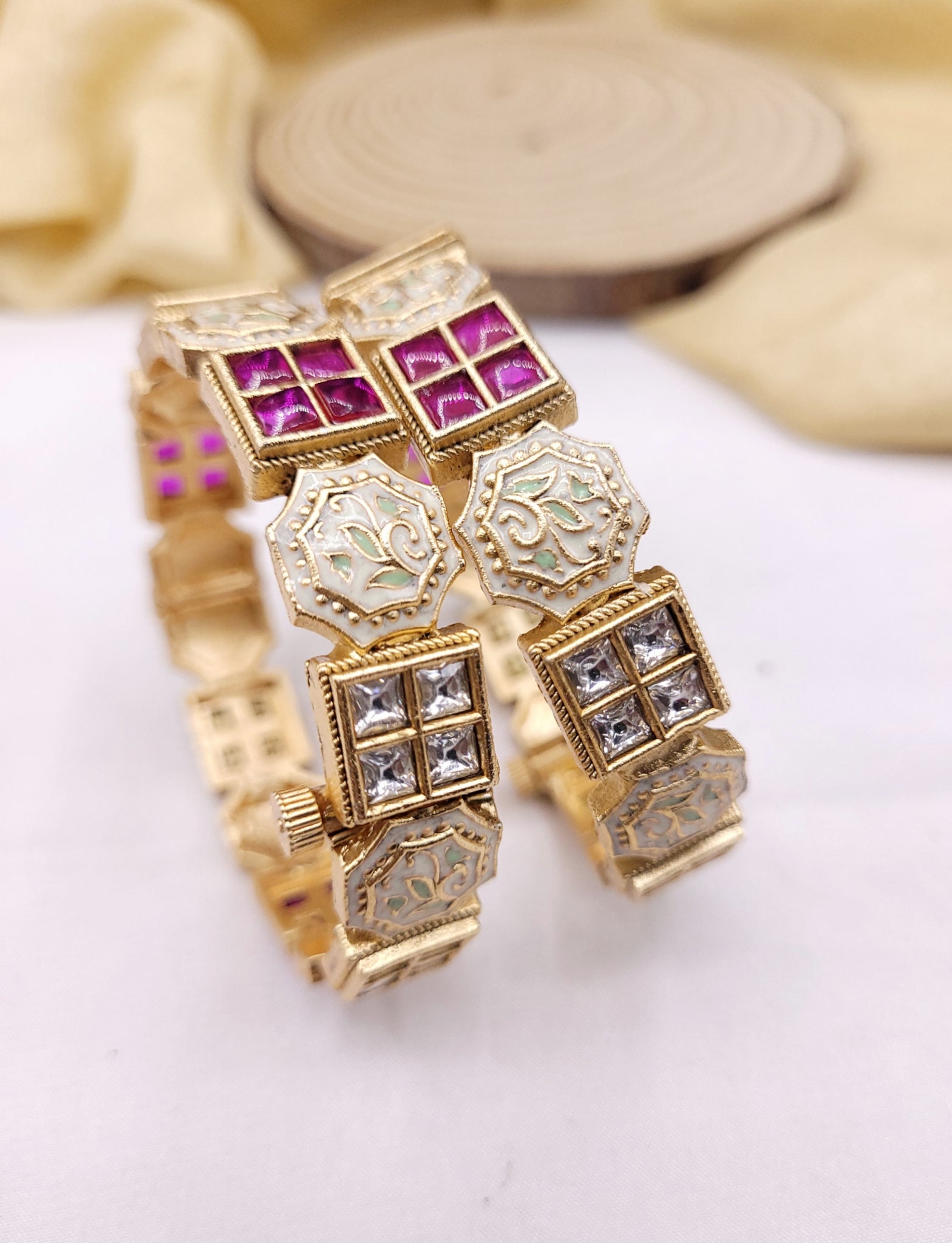 Golden Traditional Bangle 2 pc set