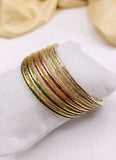 Golden Multi Bangle 6 pc bangle set