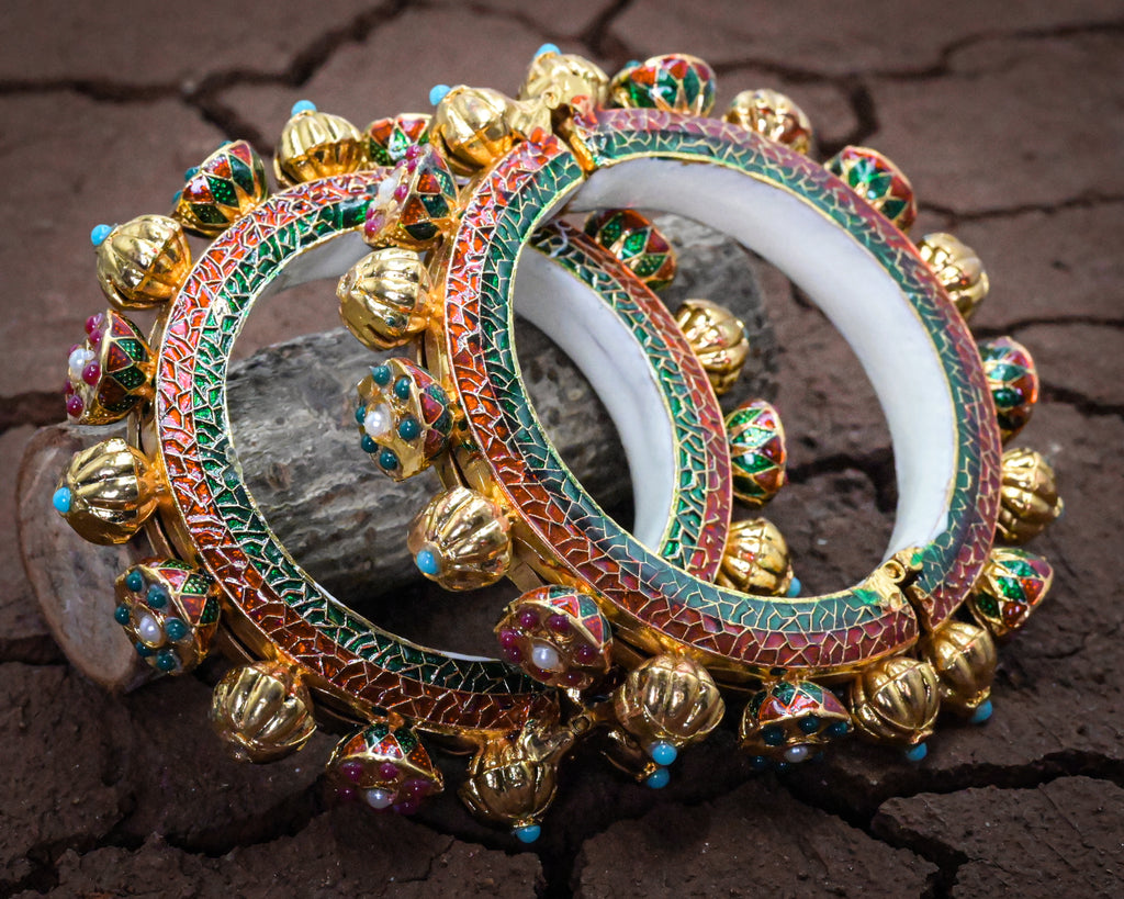 Meenakari Nav Grah Bangle