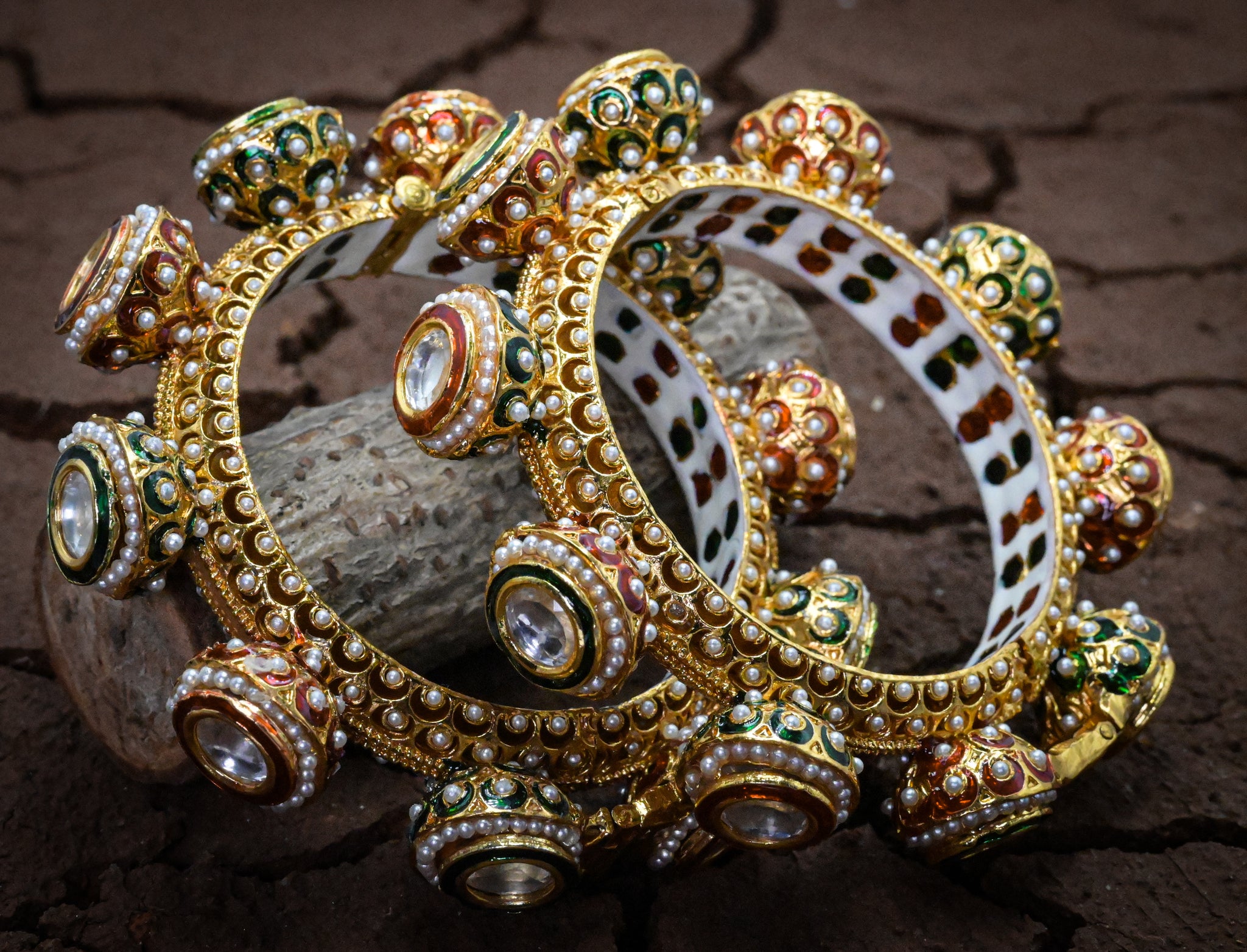 Meenakari Kundan Bangle