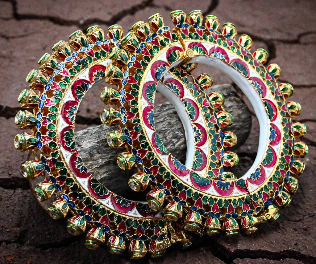 Meenakari Kundan Bangle