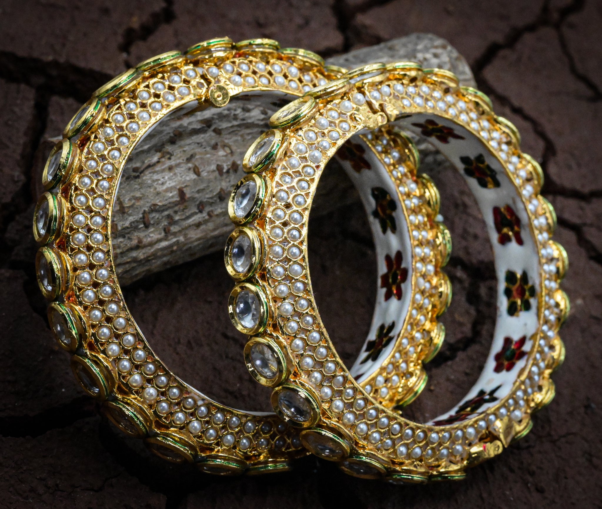 Meenakari Kundan Bangle