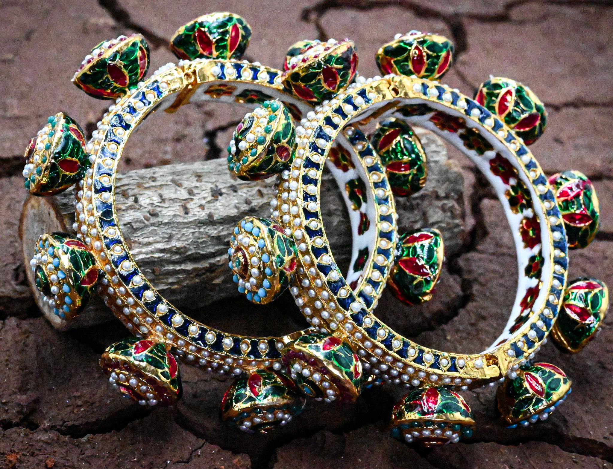 Meenakari Nav Grah Bangle