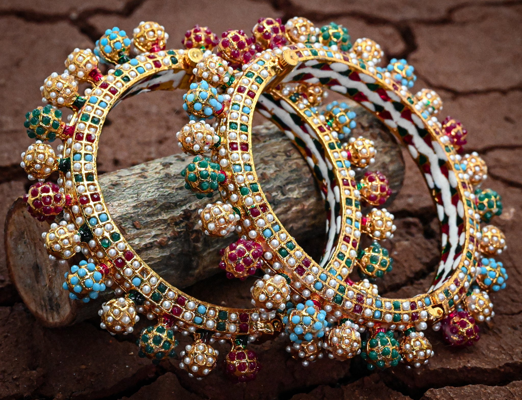 Meenakari Nav Grah Bangle