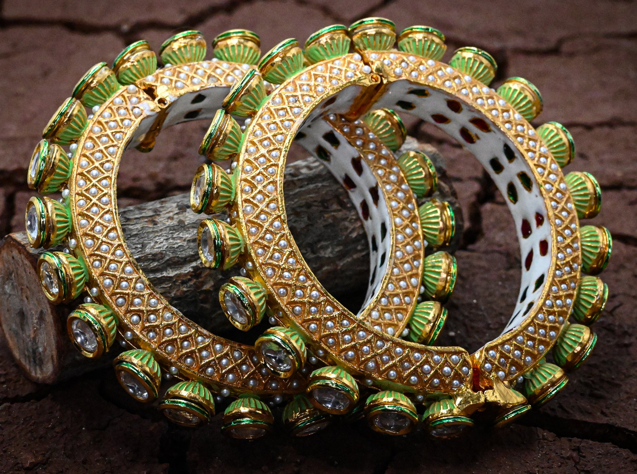 Meenakari Kundan Bangle