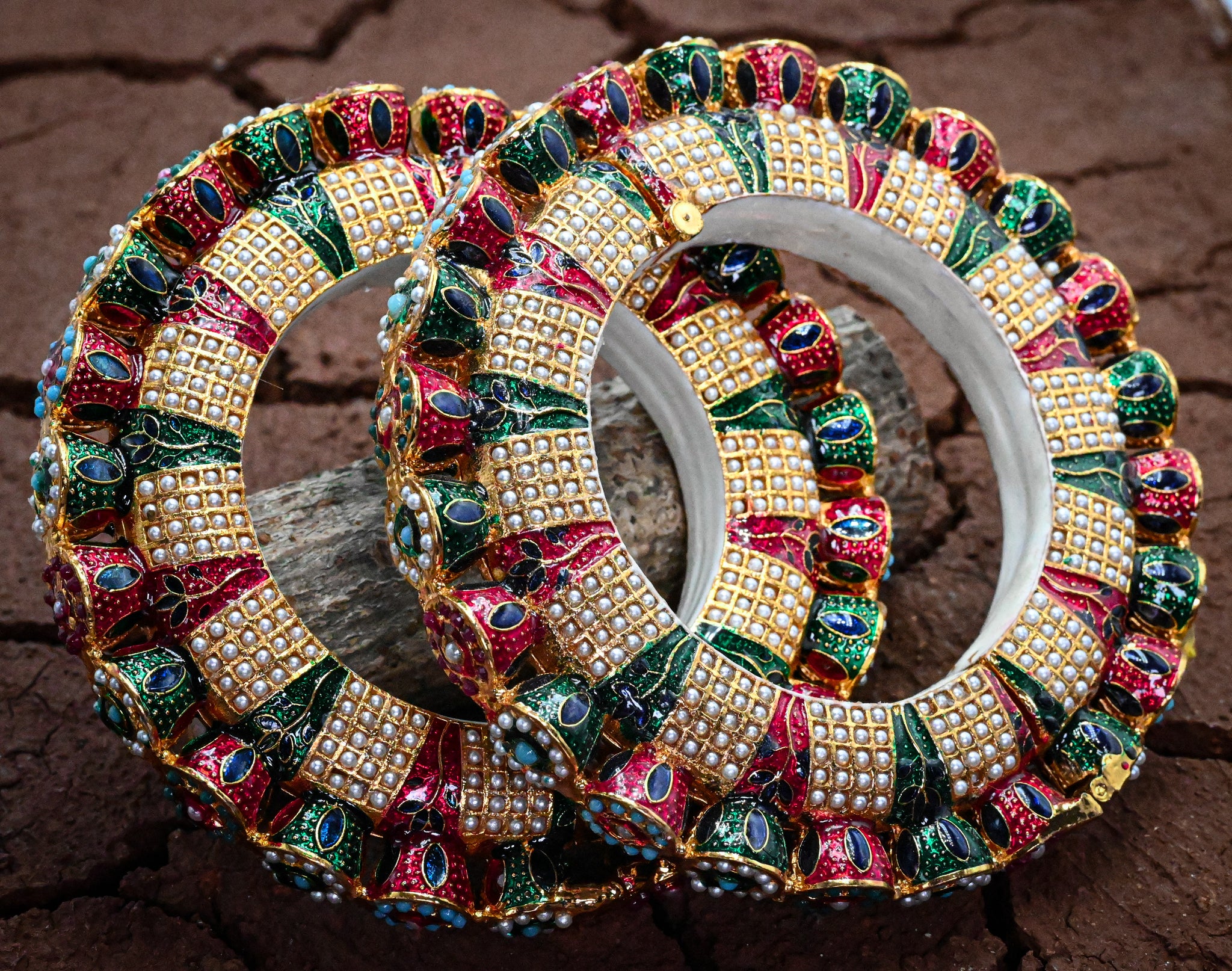 Meenakari Nav Grah Bangle