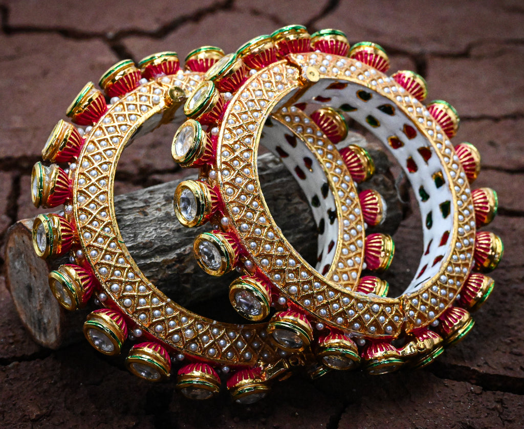 Meenakari Kundan Bangle