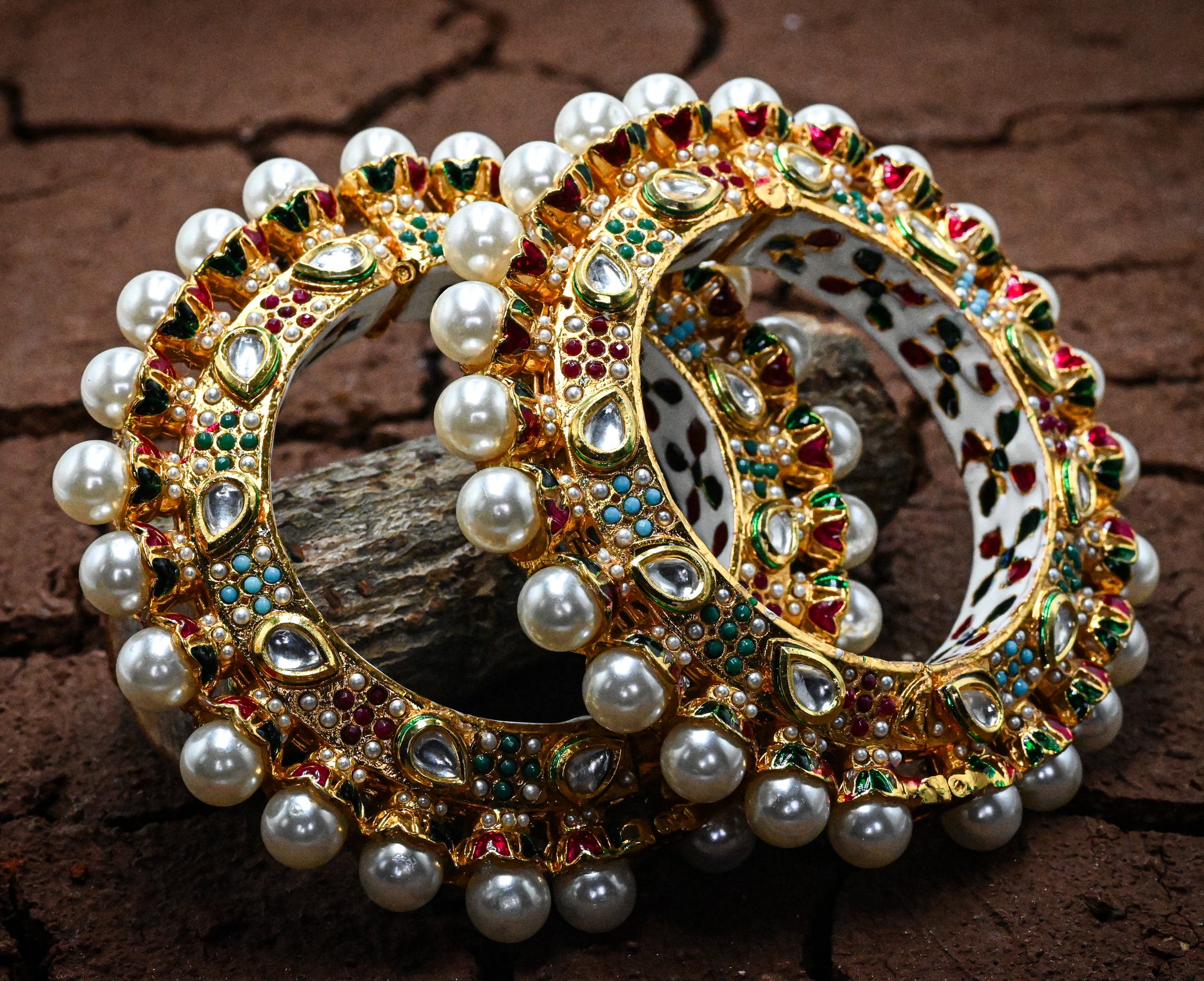 Meenakari Kundan Bangle